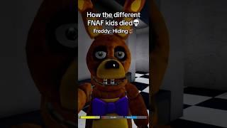 HOW THE FNAF KIDS DIED!️ #roblox #fnaf #fnafmemes #coems #robloxmemes #funny #shorts #memes