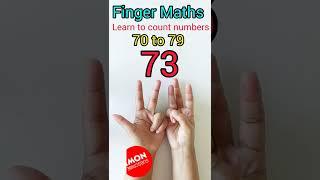 Numbers|Learn to count numbers from 70 to 79 with fingers|Finger Maths #abacus#fingermath#math