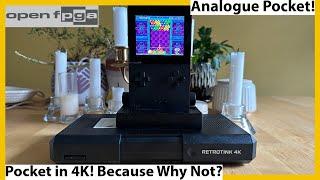 Analogue Pocket in 4K with RetroTink 4k! How Well Can Pocket Do 4K? Lets Find Out!