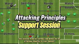 Attacking Principles - Support | Football / Soccer Full Session