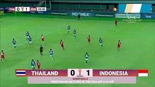  LIVE SEDANG BERLANGSUNG ▪ Timnas Indonesia vs Thailand ▪ Semifinal AFF Cup U-19 2024 ▪ Ilustrasi