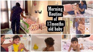 Morning Routine of 17months old BabyBaby's Activities and Knowledge Test