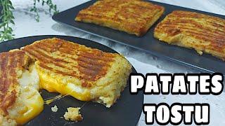 PATATES TOSTU TARİFİ NASIL YAPILIR? BİR KAÇ TANE PATATESLE KAHVALTIDA ZİYAFETPOTATO TOAST  TOST