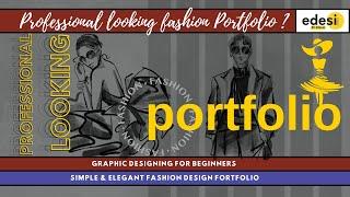 Graphic design beginner's tutorials | Design Portfolio with easy sophisticated and simple designs