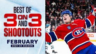 Best 3-on-3 OT and Shootout Moments from February | NHL 2024-25