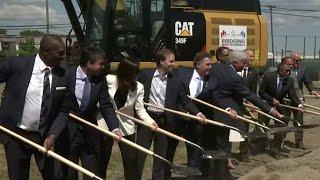 Groundbreaking begins for Gordie Howe Bridge in Detroit