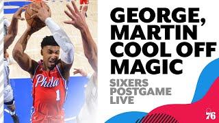 KJ Martin & Paul George lead Sixers to a gritty win over Magic | Sixers Postgame Live