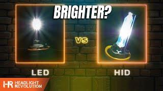 HID vs LED - Which is Brighter? 35w HID, 55w HID, and 5 Popular LED Bulbs