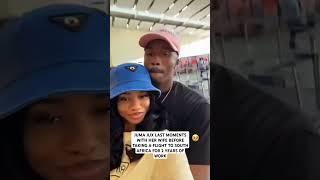 JUMA JUX LAST MOMENTS WITH HER WIFE BEFORE TAKING A FLIGHT TO SOUTH AFRICA FOR 2 YEARS OF WORK