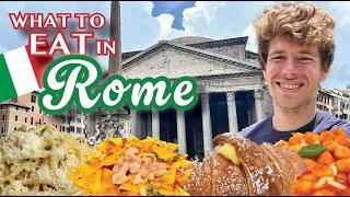 Best Foods to eat in Rome, Italy  | Tastes of the World