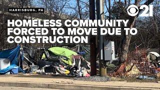 Homeless encampment forced to move amid I-83 project; residents demand answers