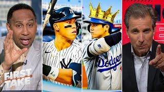 First player to hit 50/50 season, Shohei Ohtani more impressive over Aaron Judge - Stephen A. claims