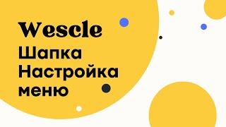 Настройка меню - Wescle WordPress - Настройка шапки