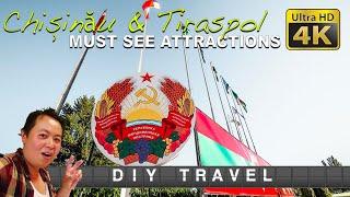 DIY Travel (4K) -  Best of Chisinau & Tiraspol: Dendrarium, Bendery Fortress, Cricova Winery, etc