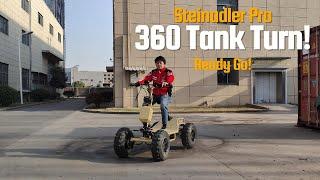 E-ATV Steinadler Pro: Mastering Tank Turns on Public & Cement Roads!