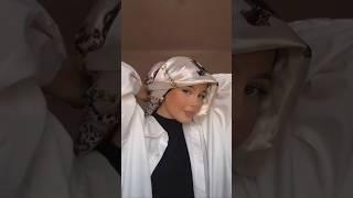 Silk Scarf Hijab Tutorial|stylish hijab tutorial #easy #shorts