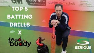 Top 5 Batting Drills x The Cricket Feed Buddy