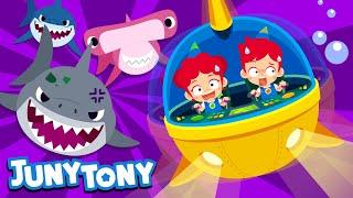 Sea Adventure | There’re Sharks! | Adventure Songs | Sea Animals | Preschool Songs | JunyTony