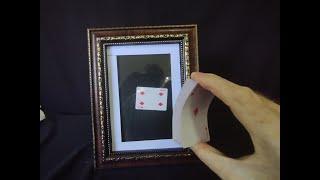 How to make a card appear behind glass, magic tricks revealed