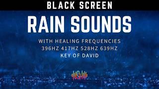 STOP Insomnia Tonight with 4 POWERFUL Solfeggio Tones! Black screen, Key of David tuning