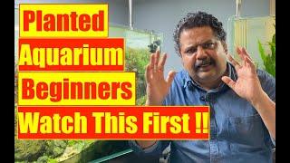 Planted Aquarium Beginners Tips | Mayur Dev Aquascaper | Nature Aquarium Ideas  4K