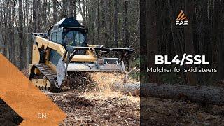 The new FAE BL4/SSL Forestry Mulcher For Skid Steers Redefines All Productivity Standards