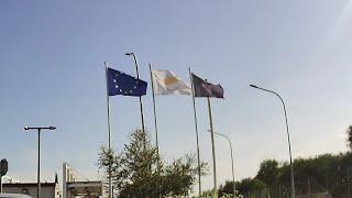 Deryneia border crossing between Northern Cyprus and the Republic of Cyprus near Famagusta