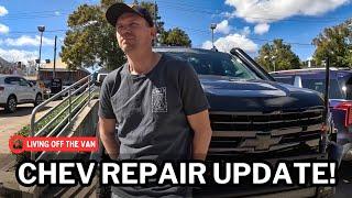 CHEVY 1500 REPAIR UPDATE- 126- LIVING OFF THE VAN- TRAVEL AUSTRALIA- @LivingOffTheVan