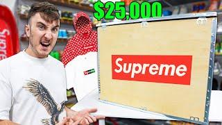 Unboxing a $25,000 Supreme Mystery Box... (RAREST EVER)