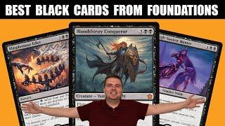 BEST BLACK COMMANDER CARDS FROM FOUNDATIONS! | Set Review