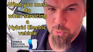 Hybrid vehicle service and preventive maintenance