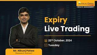 FINNifty Expiry Live Trading  |  22nd October, 2024