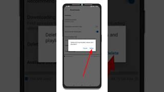 How to delete downloaded videos and playlist on YouTube | Delete All Videos in YouTube #shorts