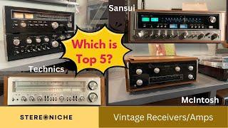 Top 10 Vintage Receivers & Amps Reviewed  - August 2024 - Who made the Top 10, Sansui, Yamaha, who?