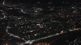 Night landing at Raja Bhoj Airport Bhopal, very beautiful sight