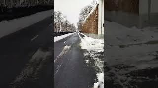 Единственная идеально вычищенная от снега улицу Самары