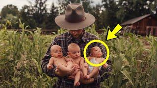 A farmer finds three children in a field. When he looked closer, he noticed a frightening detail!