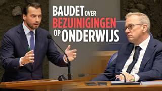 Onderwijsbegroting: Baudet (FVD) in debat over langstudeerboete & gekibbel over bezuinigingen