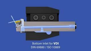 Vardex External Turning Holdes with Two High Pressure Coolant Outlets