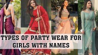 Types of party wear & festive wear for girls and womens||Traditional wear for girls||THE TRENDY GIRL