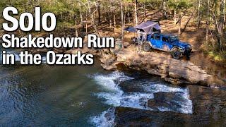 Solo Offroad and Camping with Thunderstorms in the Ozarks - Testing new gear