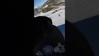 Point of View Nose Grab by Snowboarder Trailer Tom