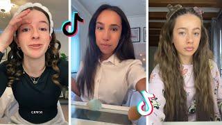 Makeup Tutorial Tiktok Compilation - GRWM  ( Get Ready With Me ) ️(Skincare, Makeup, Outfits) 1279