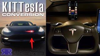 Turning a TESLA into KNIGHT RIDER’S K.I.T.T! - KITTesla part 1