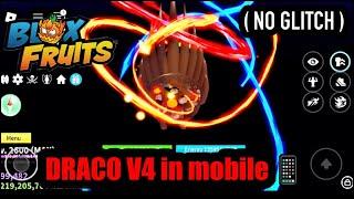 How to do draco v4 trial in mobile  | ( guide ) v4 trail in mobile | blox fruits