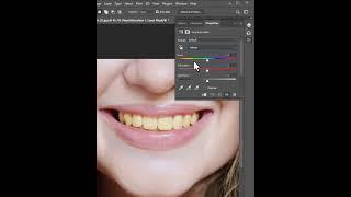 Make teeth whiten in photoshop #photoshop_tutorial