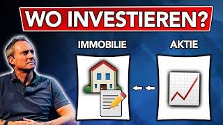 Immobilien vs. Aktien | ANLAGEFORMEN erklärt | Geld richtig anlegen!