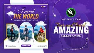 Design Your Next Adventure: Creating a Travel Flyer in Corel Draw.