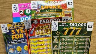 £12 ALLWYN SCRATCH CARDS FROM THE NATIONAL LOTTERY