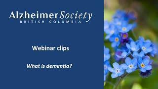 Webinar clip I Stages of dementia